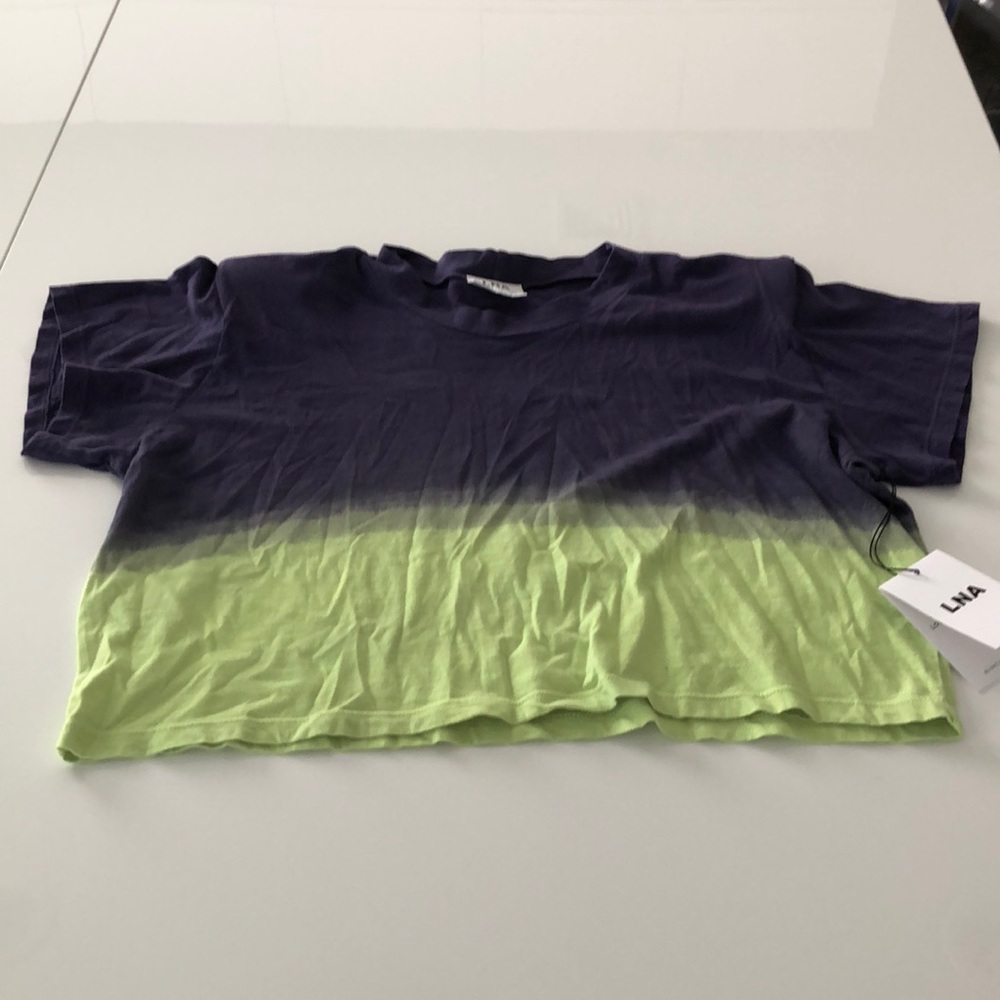 LNA cropped Tee with shoulder pads brand new